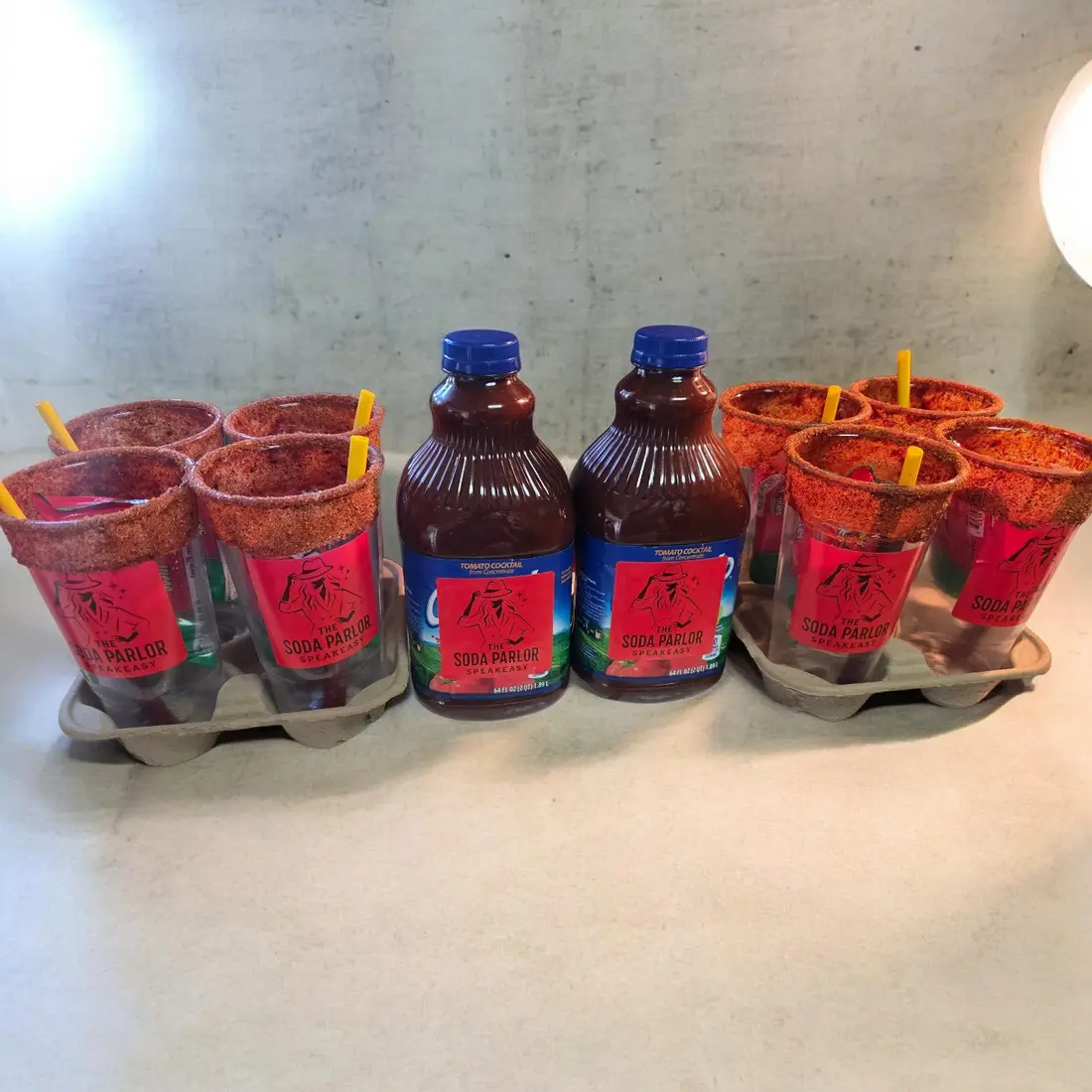 House Miche Mix bottles and prepared cups from The Soda Parlor Speakeasy