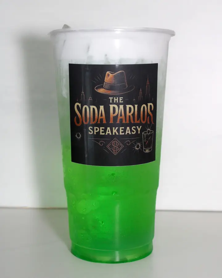 Lucky Luciano dirty energy drink from The Soda Parlor Speakeasy