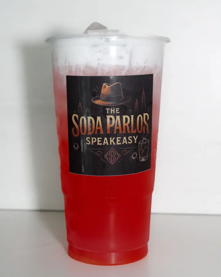 The Dollface dirty soda from The Soda Parlor Speakeasy