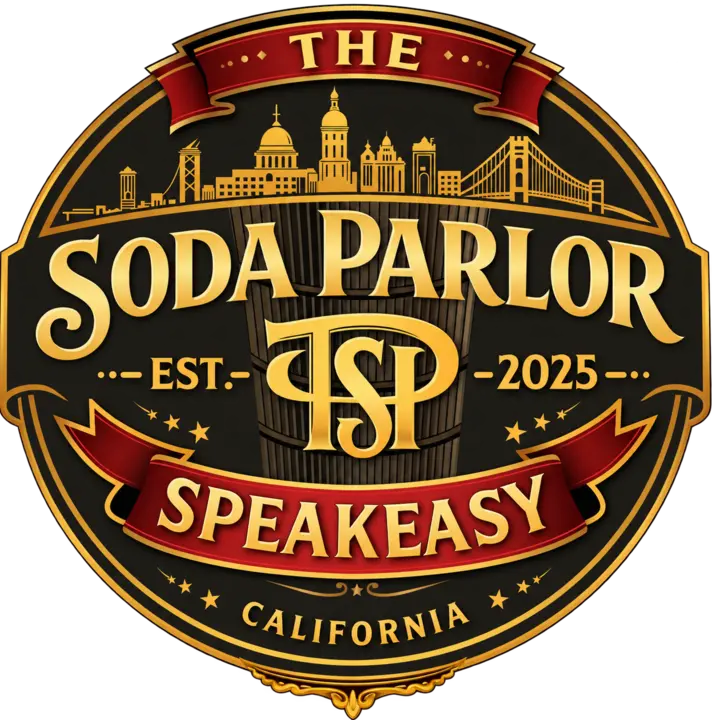 The Soda Parlor Speakeasy official logo
